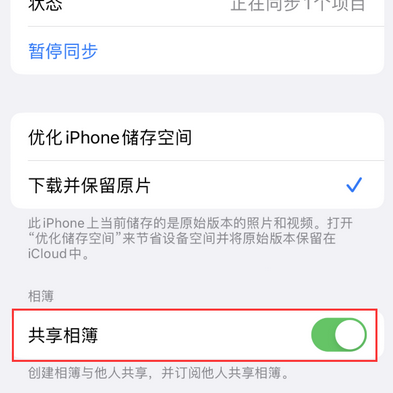 南通苹果手机维修分享在iPhone上找不到共享相簿怎么办 